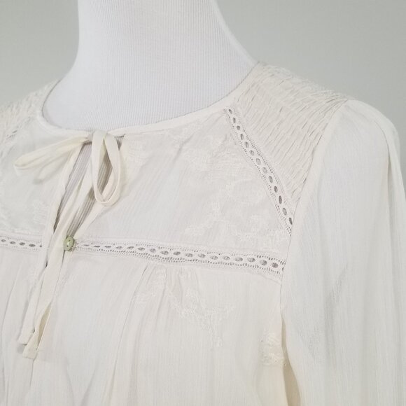 Anthropologie Tiny Petites Womens Embroidered Overlay Dress New Size XSP $148 - Picture 5 of 14